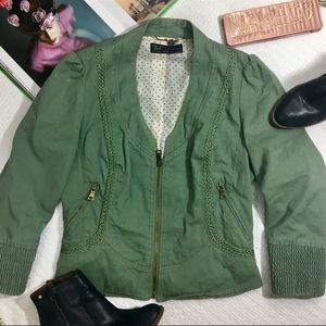 Zara Trf Military Chic Jacket